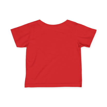 M.I.U Baby Tee — Lleva Tu Fe Puesta Crucifix Art by Matías