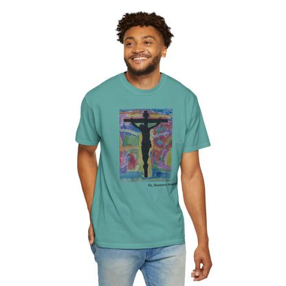M.I.U Faith Tee — Arte de Matias | Crucifix Watercolor | Fe, Aventura, Imaginación