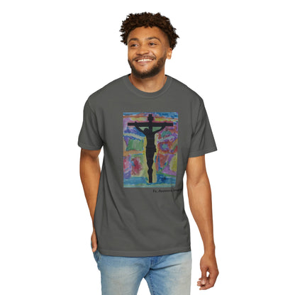 M.I.U Faith Tee — Arte de Matias | Crucifix Watercolor | Fe, Aventura, Imaginación