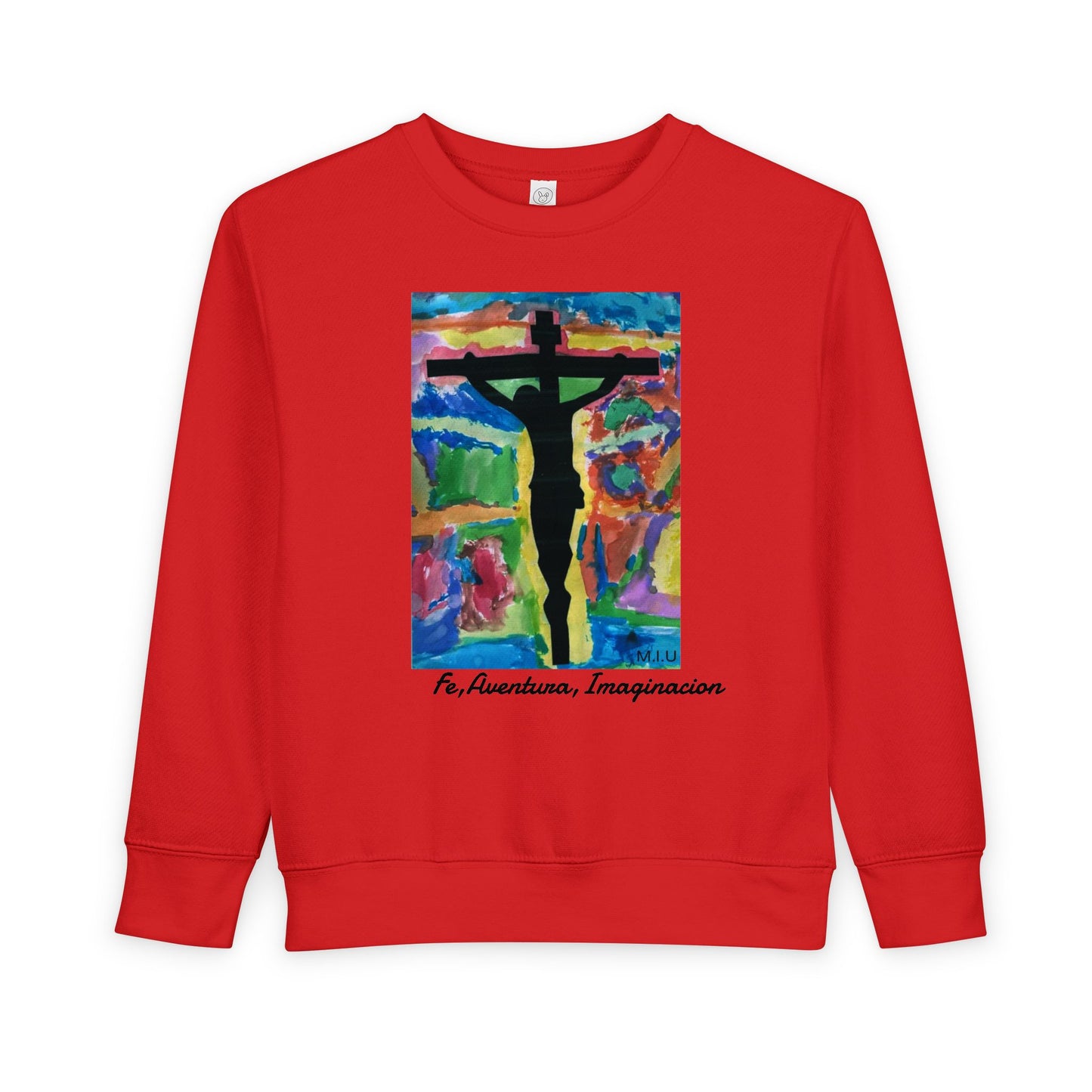M.I.U Kids Sweatshirt — Cruz y Colores Faith Art by Matías