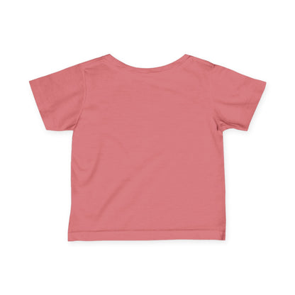 M.I.U Baby Tee — Lleva Tu Fe Puesta Crucifix Art by Matías