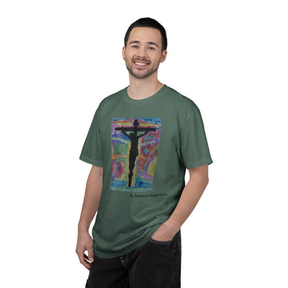 M.I.U Faith Tee — Arte de Matias | Crucifix Watercolor | Fe, Aventura, Imaginación