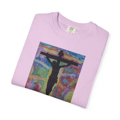 M.I.U Faith Tee — Arte de Matias | Crucifix Watercolor | Fe, Aventura, Imaginación
