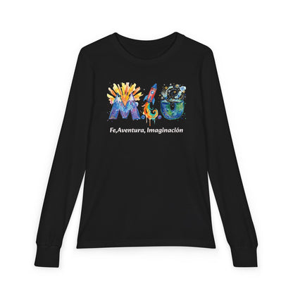 Camisa Manga Larga Niños — Logo M.I.U Cohete | Colección Verano