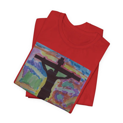Camiseta para Papá — Arte de Matias | Crucifix Watercolor | M.I.U