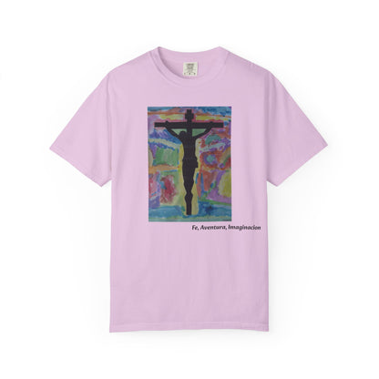 M.I.U Faith Tee — Arte de Matias | Crucifix Watercolor | Fe, Aventura, Imaginación