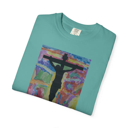 M.I.U Faith Tee — Arte de Matias | Crucifix Watercolor | Fe, Aventura, Imaginación