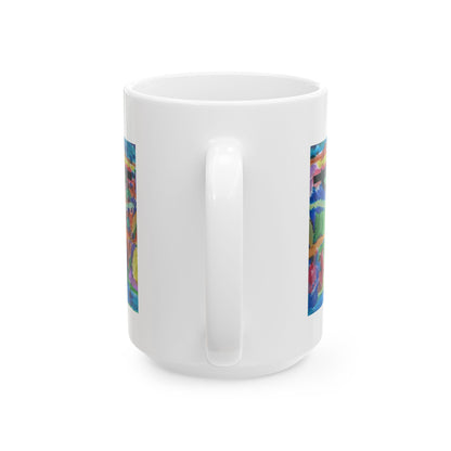 M.I.U Faith Mug — Crucifix Watercolor Art by Matías