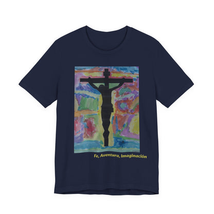 Camiseta para Papá — Arte de Matias | Crucifix Watercolor | M.I.U