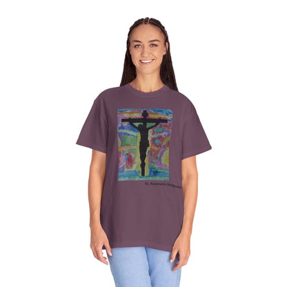 M.I.U Faith Tee — Arte de Matias | Crucifix Watercolor | Fe, Aventura, Imaginación