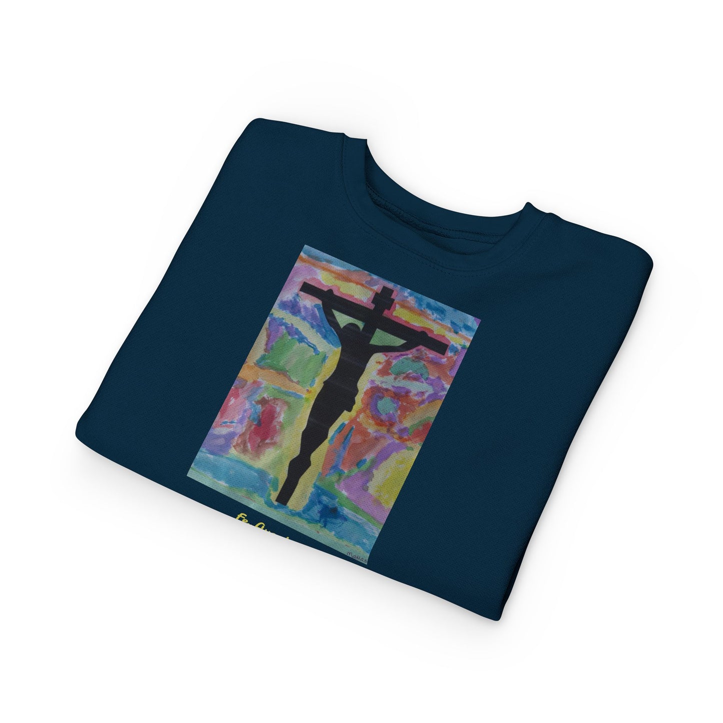 Sueter para Ninos — Arte de Matias | Cruz y Colores | Fe, Aventura, Imaginacion | M.I.U
