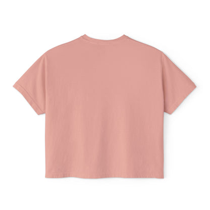 M.I.U Women’s Boxy Tee — Watercolor Faith Art by Matías