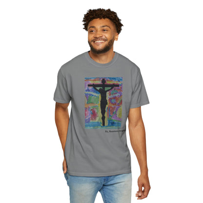 M.I.U Faith Tee — Arte de Matias | Crucifix Watercolor | Fe, Aventura, Imaginación