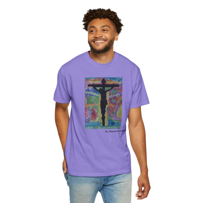 M.I.U Faith Tee — Arte de Matias | Crucifix Watercolor | Fe, Aventura, Imaginación