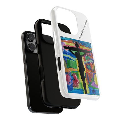 M.I.U Faith Phone Case — Crucifix Watercolor Art by Matías