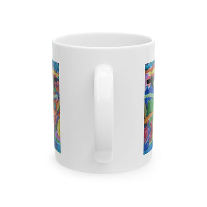 M.I.U Faith Mug — Crucifix Watercolor Art by Matías