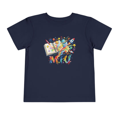 Camiseta Toddler M.I.U — Logo Libro & Universo | Fe, Aventura, Imaginación