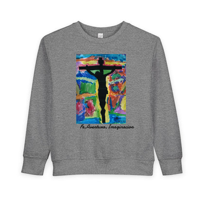 M.I.U Kids Sweatshirt — Cruz y Colores Faith Art by Matías