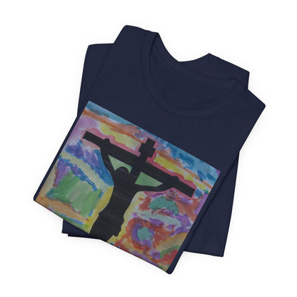 Camiseta para Papá — Arte de Matias | Crucifix Watercolor | M.I.U