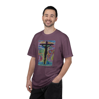 M.I.U Faith Tee — Arte de Matias | Crucifix Watercolor | Fe, Aventura, Imaginación