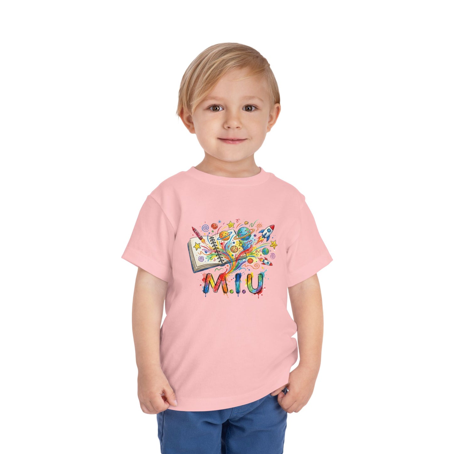 Camiseta Toddler M.I.U — Logo Libro & Universo | Fe, Aventura, Imaginación