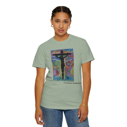 M.I.U Faith Tee — Arte de Matias | Crucifix Watercolor | Fe, Aventura, Imaginación