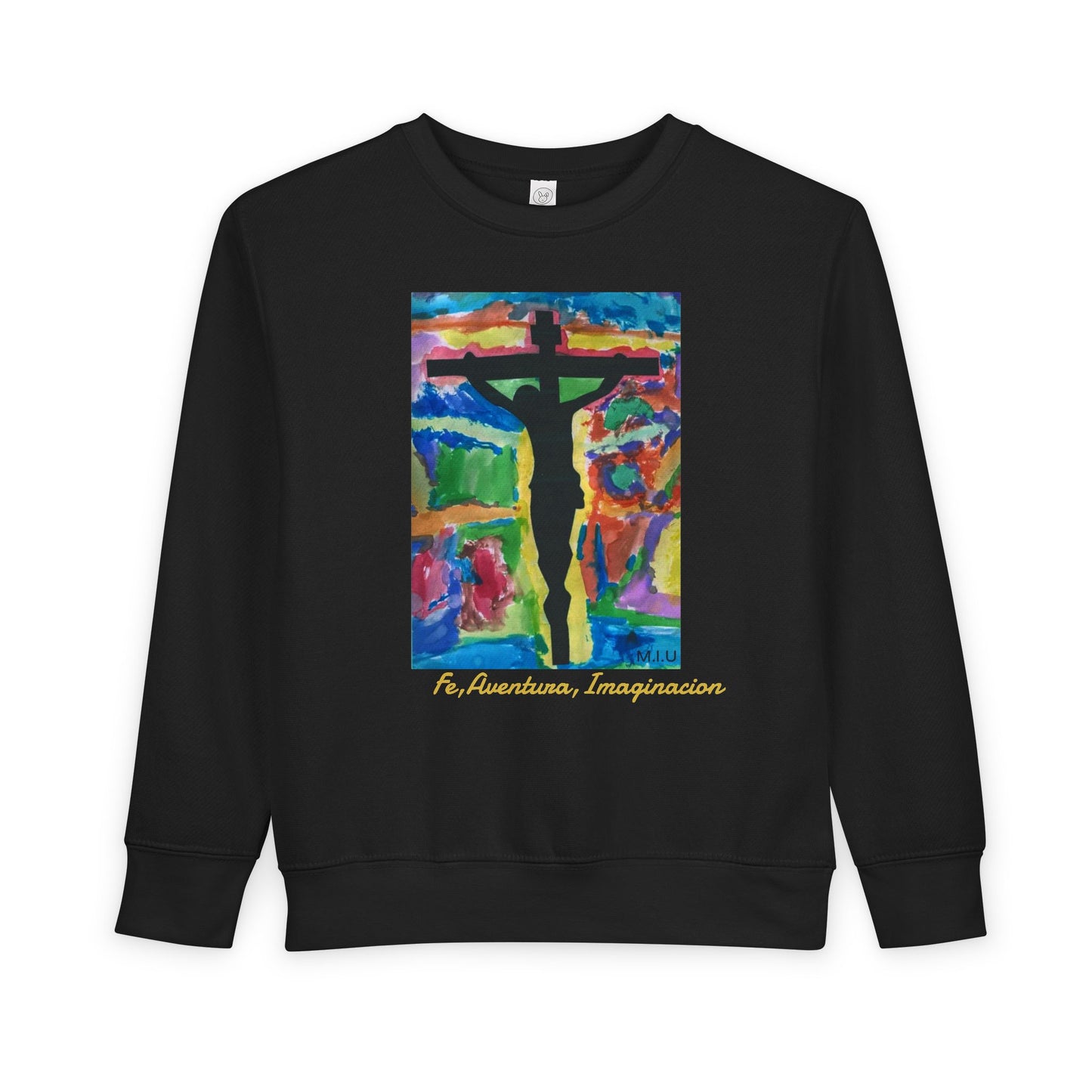 M.I.U Kids Sweatshirt — Cruz y Colores Faith Art by Matías