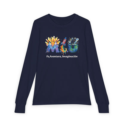 Camisa Manga Larga Niños — Logo M.I.U Cohete | Colección Verano