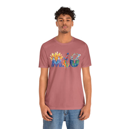 Camiseta Unisex Adulto M.I.U — Logo Fe, Aventura, Imaginación | Cohete & Universo