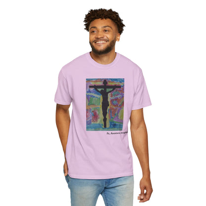 M.I.U Faith Tee — Arte de Matias | Crucifix Watercolor | Fe, Aventura, Imaginación