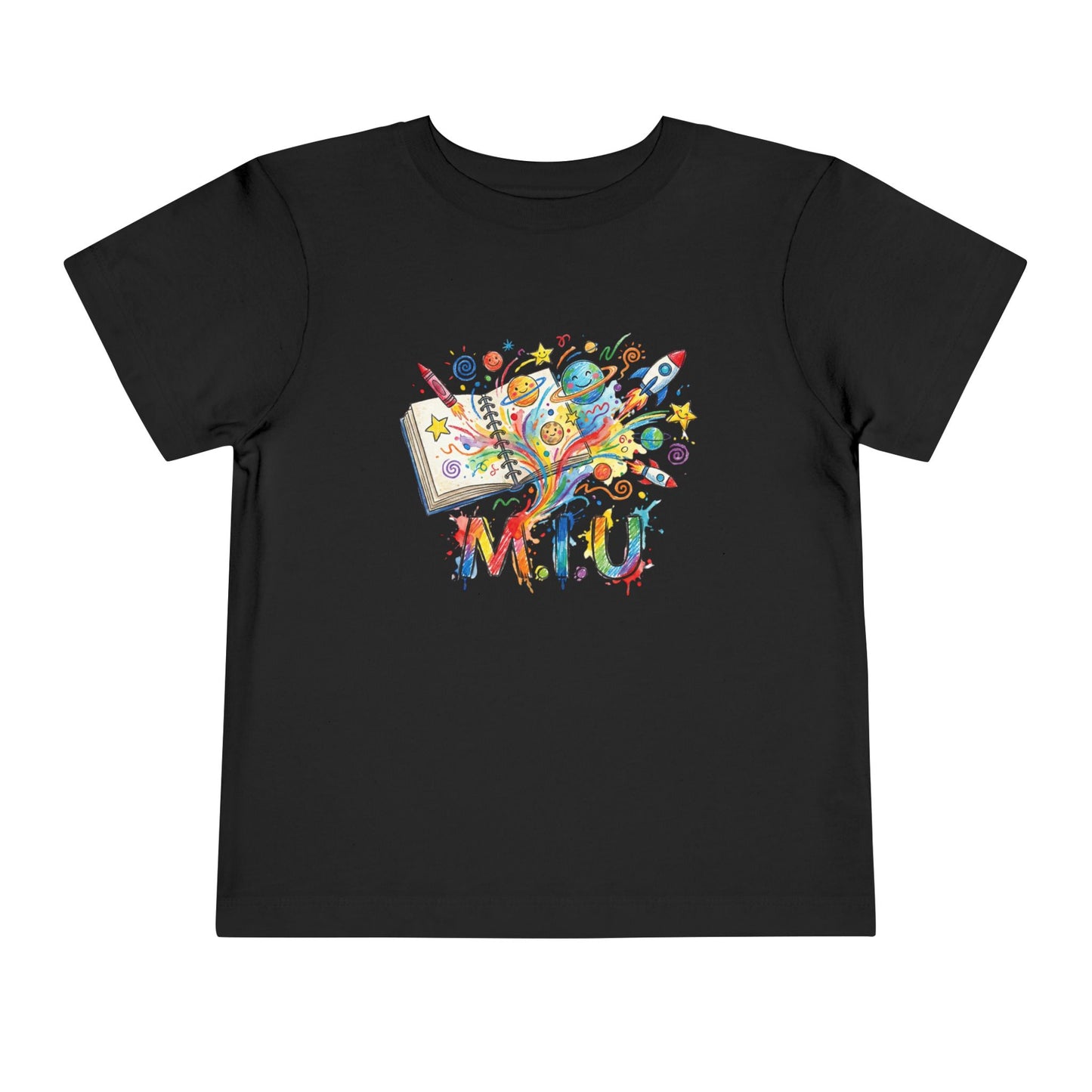 Camiseta Toddler M.I.U — Logo Libro & Universo | Fe, Aventura, Imaginación