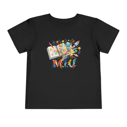 Camiseta Toddler M.I.U — Logo Libro & Universo | Fe, Aventura, Imaginación