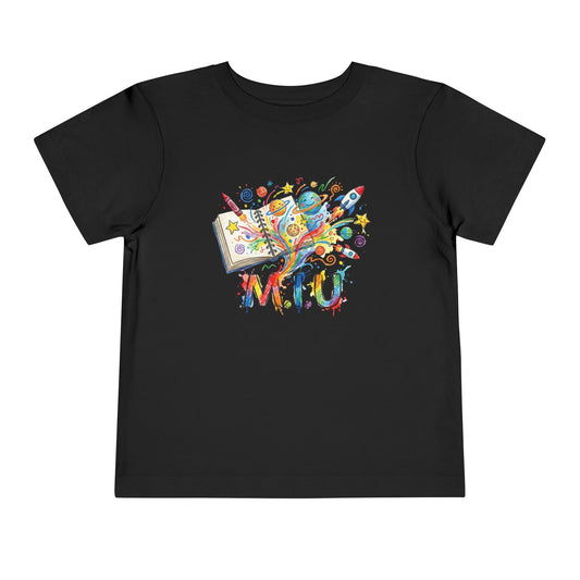 Camiseta Toddler M.I.U — Logo Libro & Universo | Fe, Aventura, Imaginación