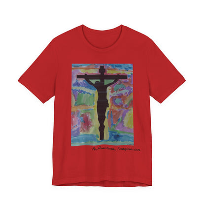 Camiseta Unisex — Arte de Matias | Vibrant Crucifix | Fe, Aventura, Imaginacion | M.I.U