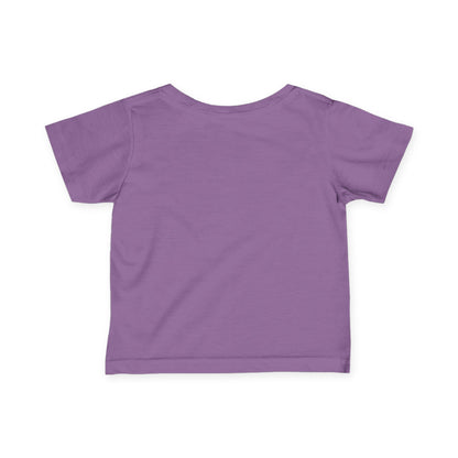 M.I.U Baby Tee — Lleva Tu Fe Puesta Crucifix Art by Matías