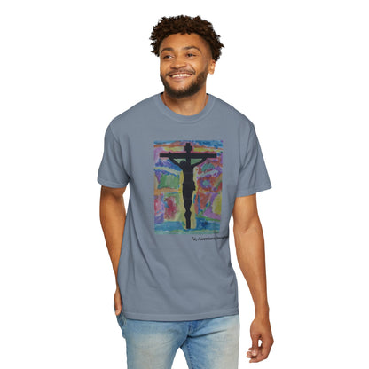 M.I.U Faith Tee — Arte de Matias | Crucifix Watercolor | Fe, Aventura, Imaginación