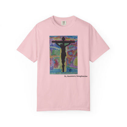 M.I.U Faith Tee — Arte de Matias | Crucifix Watercolor | Fe, Aventura, Imaginación