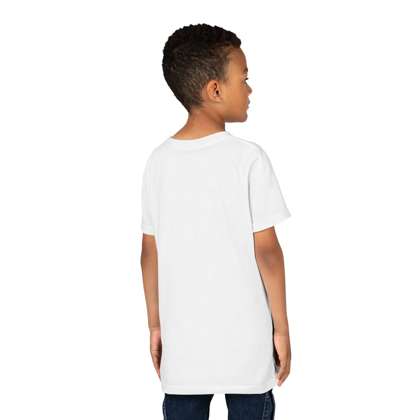 Camiseta Unisex Niños M.I.U — Logo Manito Arcoíris | Fe, Aventura, Imaginación