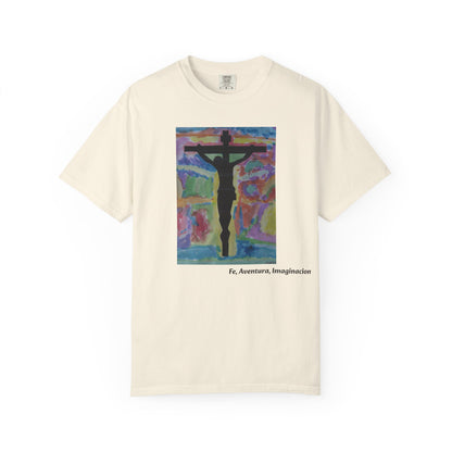 M.I.U Faith Tee — Arte de Matias | Crucifix Watercolor | Fe, Aventura, Imaginación