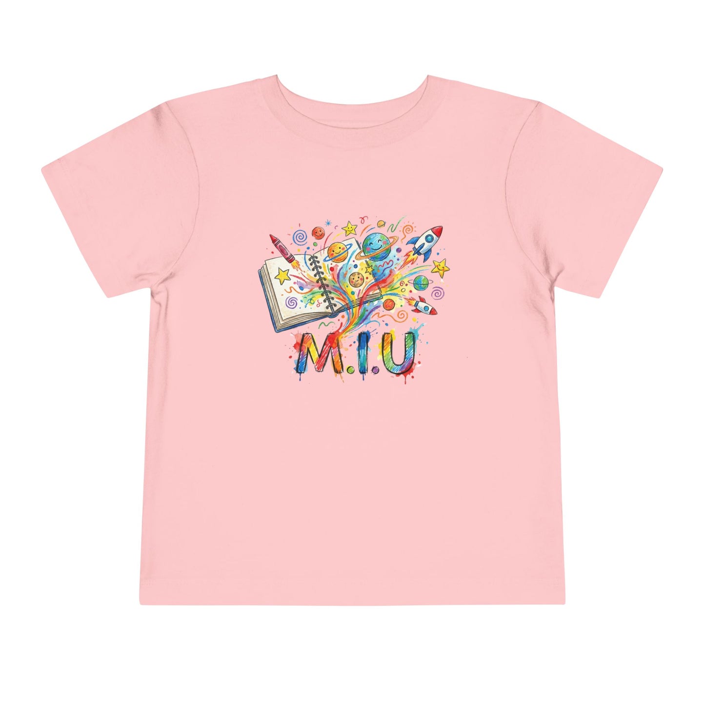 Camiseta Toddler M.I.U — Logo Libro & Universo | Fe, Aventura, Imaginación