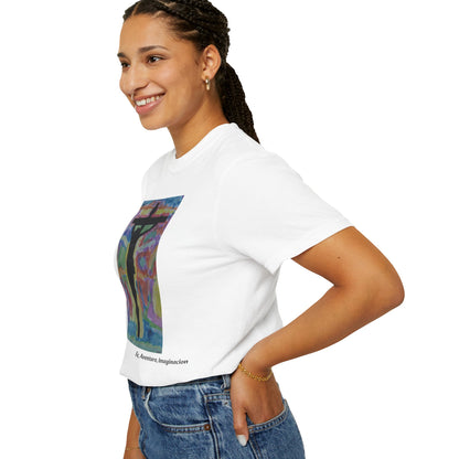 M.I.U Faith Tee — Arte de Matias | Crucifix Watercolor | Fe, Aventura, Imaginación