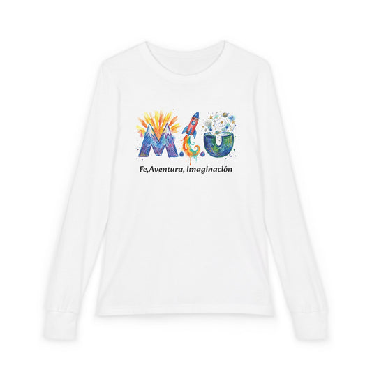 Camisa Manga Larga Niños — Logo M.I.U Cohete | Colección Verano