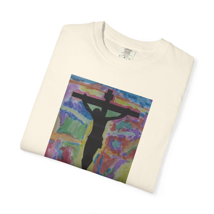 M.I.U Faith Tee — Arte de Matias | Crucifix Watercolor | Fe, Aventura, Imaginación