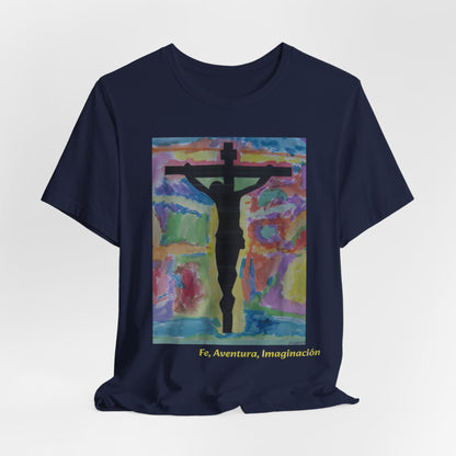 Camiseta para Papá — Arte de Matias | Crucifix Watercolor | M.I.U