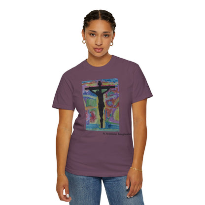 M.I.U Faith Tee — Arte de Matias | Crucifix Watercolor | Fe, Aventura, Imaginación