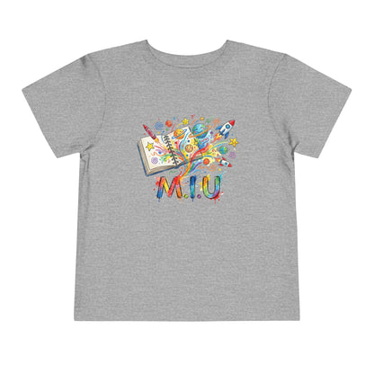 Camiseta Toddler M.I.U — Logo Libro & Universo | Fe, Aventura, Imaginación