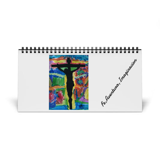 M.I.U 2026 Faith Calendar — Crucifix Watercolor Art by Matías