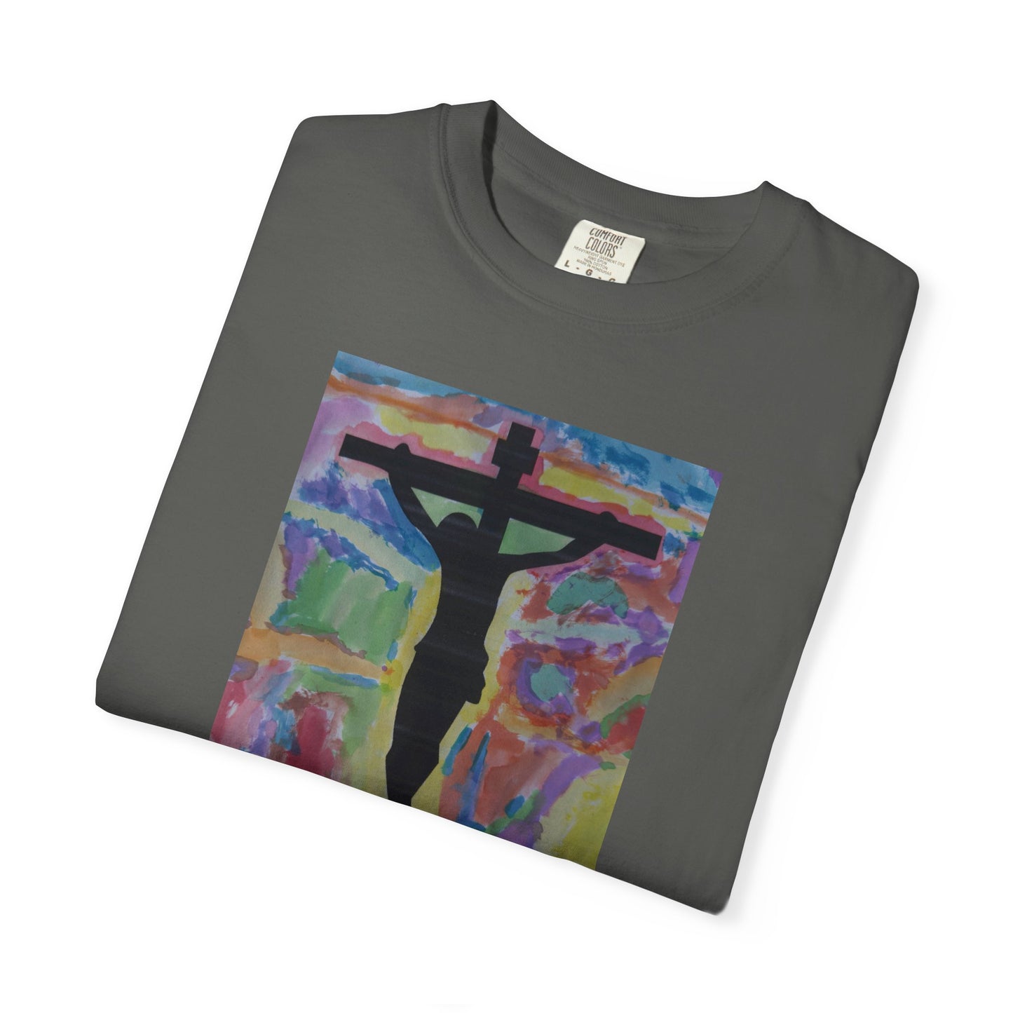 M.I.U Faith Tee — Arte de Matias | Crucifix Watercolor | Fe, Aventura, Imaginación
