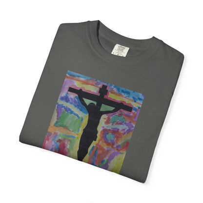 M.I.U Faith Tee — Arte de Matias | Crucifix Watercolor | Fe, Aventura, Imaginación