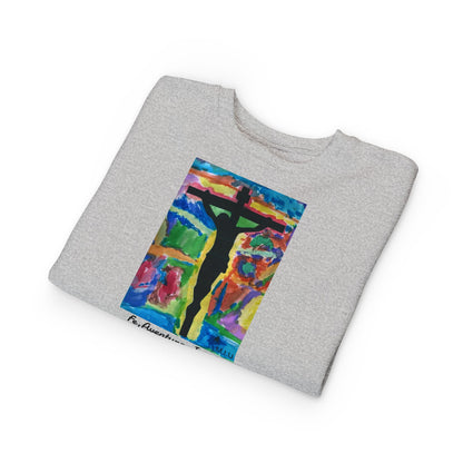 M.I.U Kids Sweatshirt — Cruz y Colores Faith Art by Matías